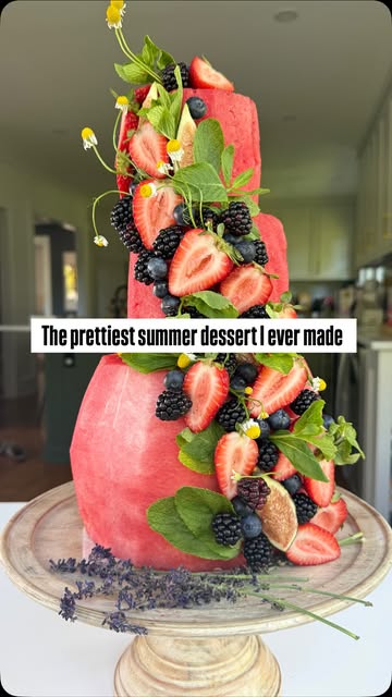 Video by Jeanette Donnarumma | Food Trends + Easy Recipes on June 15, 2026. May be an image of melon, fruitcake, strawberry and fruit cocktail.
