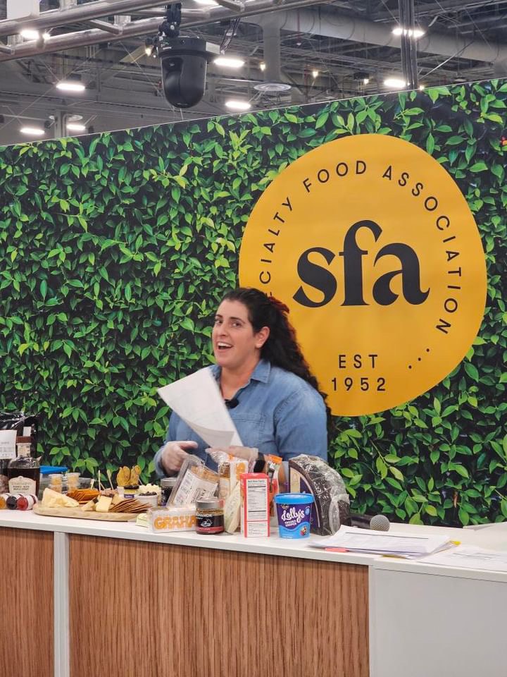 Jeanette hosting a live demo