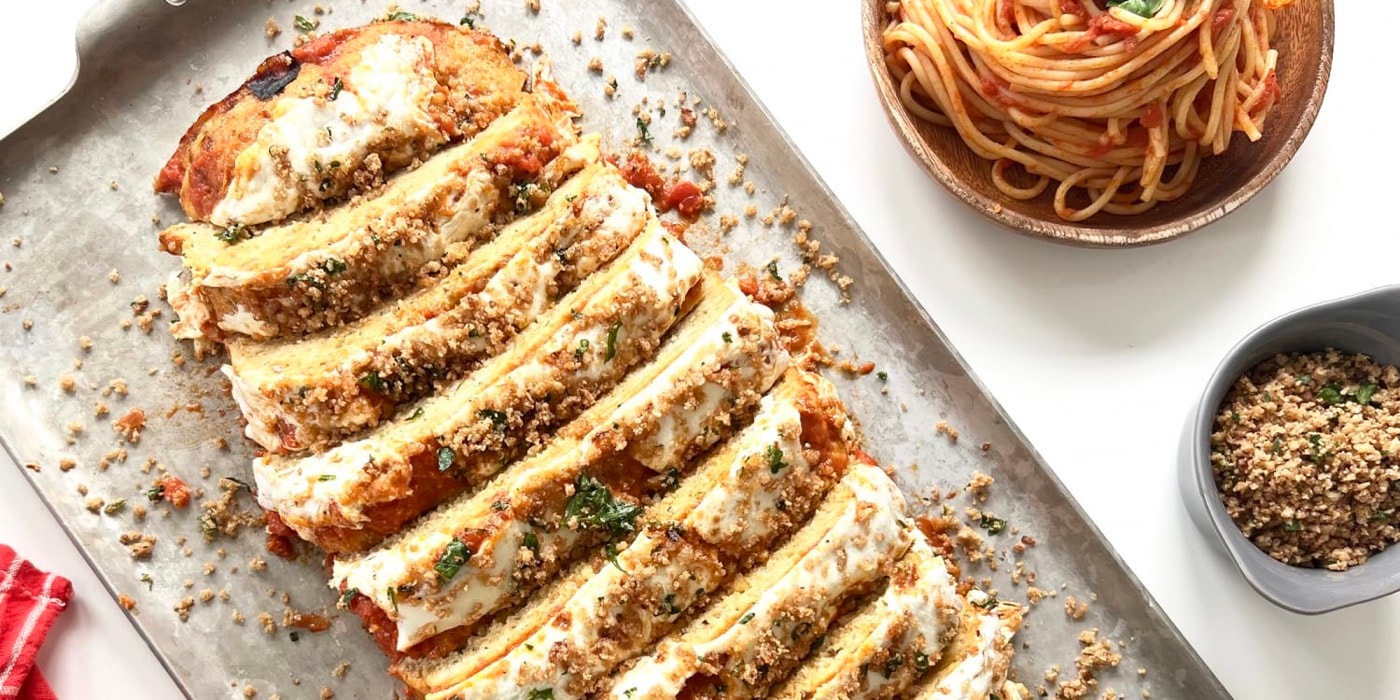 Chicken meatloaf parmigiana